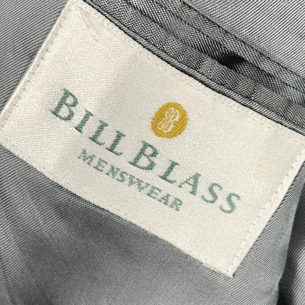 Bill Blass Windowpane Gorpcore Preppy Plaid Wool Blazer Jacket Mens 42 - Picture 3 of 14